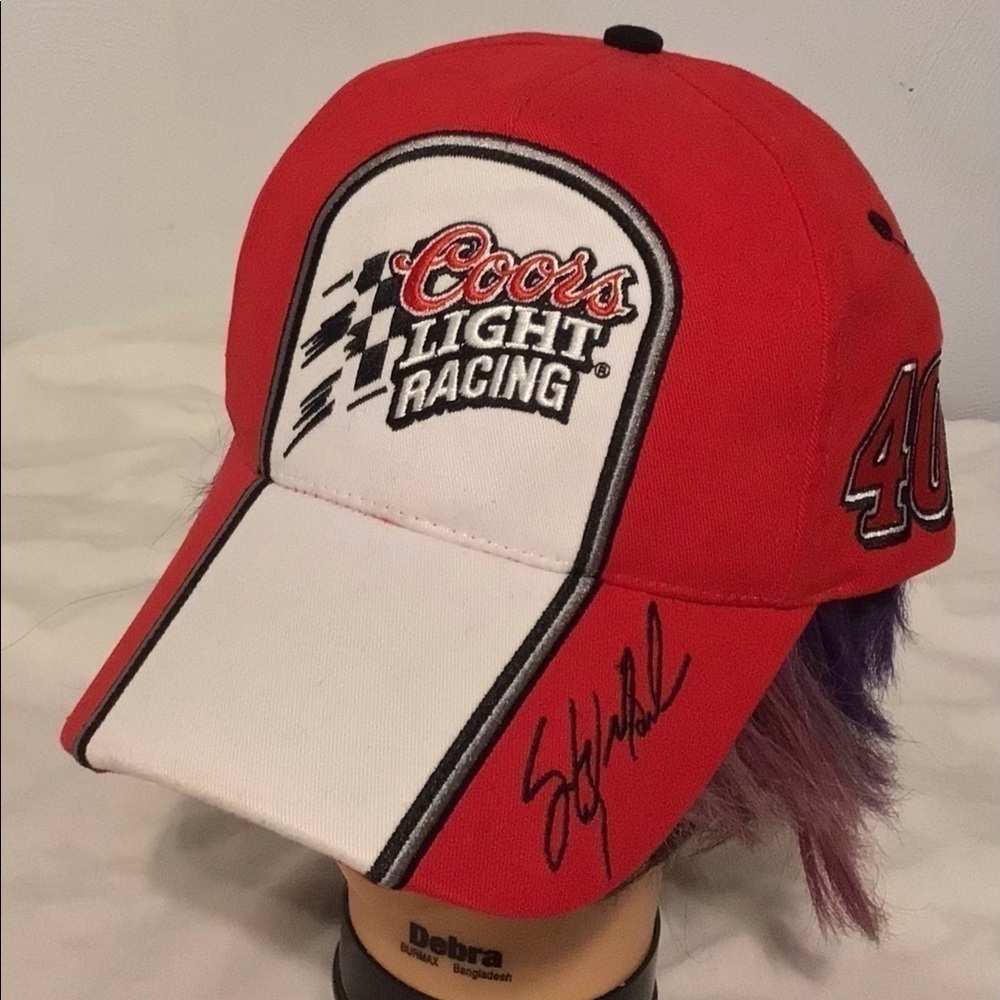 Coors Light NASCAR Red Hat Cap Sterling Martin #40 Chip Ganassi Racing Chase NEW - Picture 1 of 6